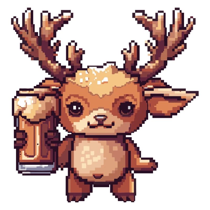 Hirsch Bier Pixel