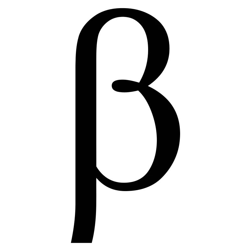 Beta griechischen Buchstaben