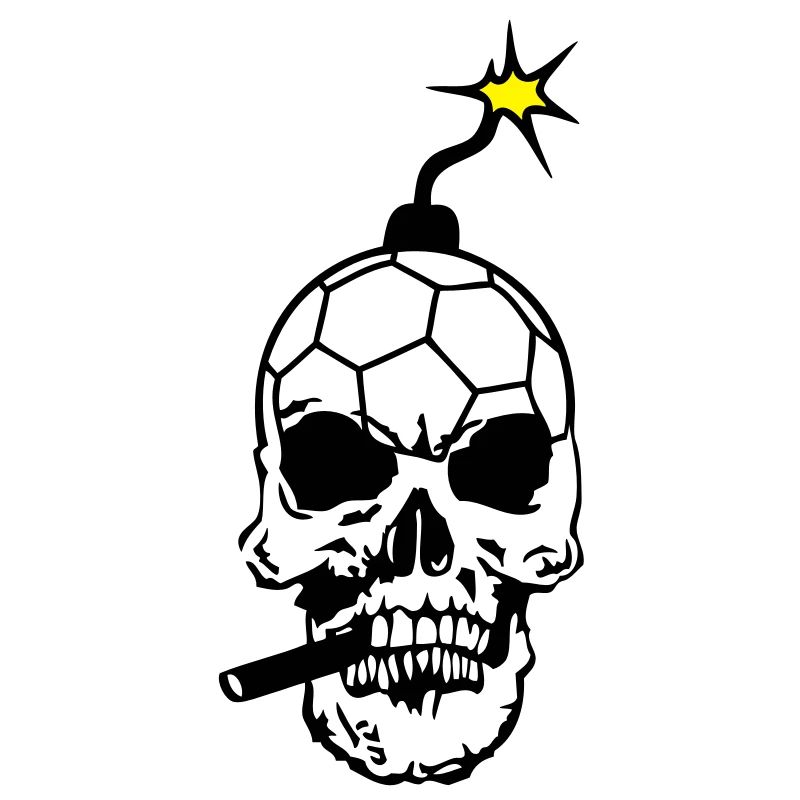 Tod Kopf Schädel Bombe Handball tot head4