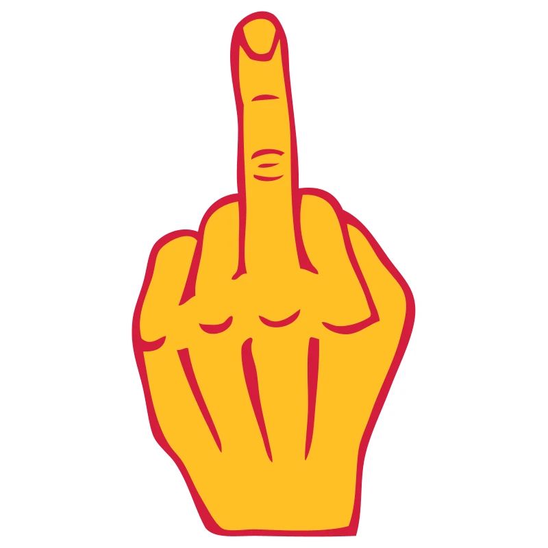 fuck middle finger insult provocation