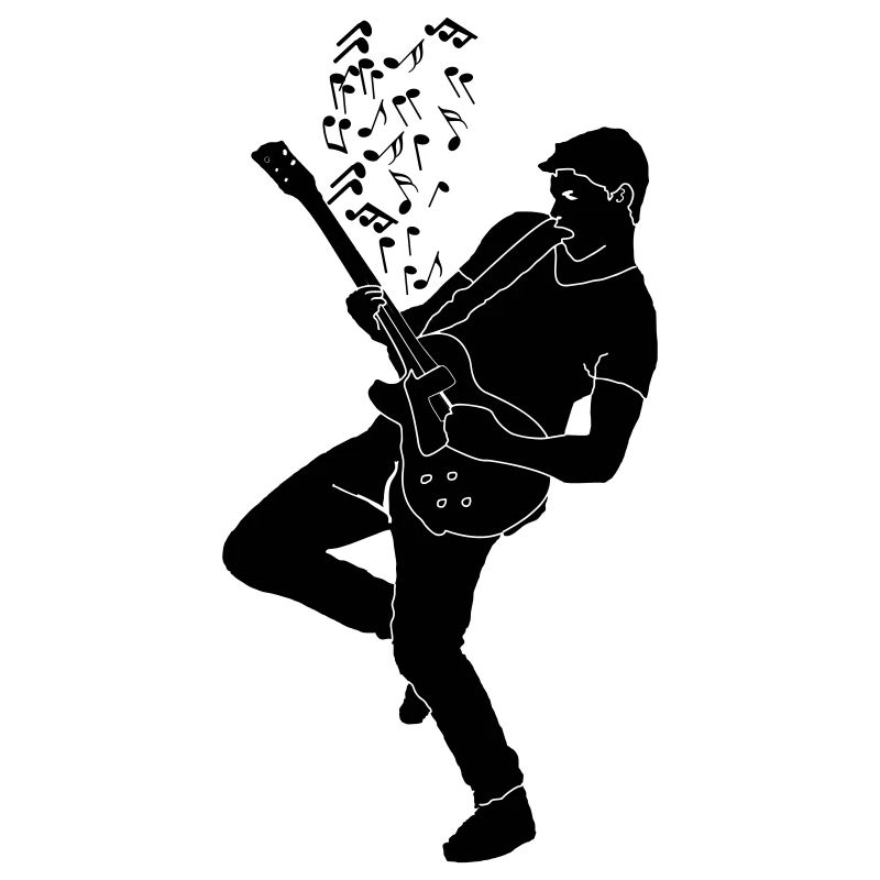 Guitar player guitar solo