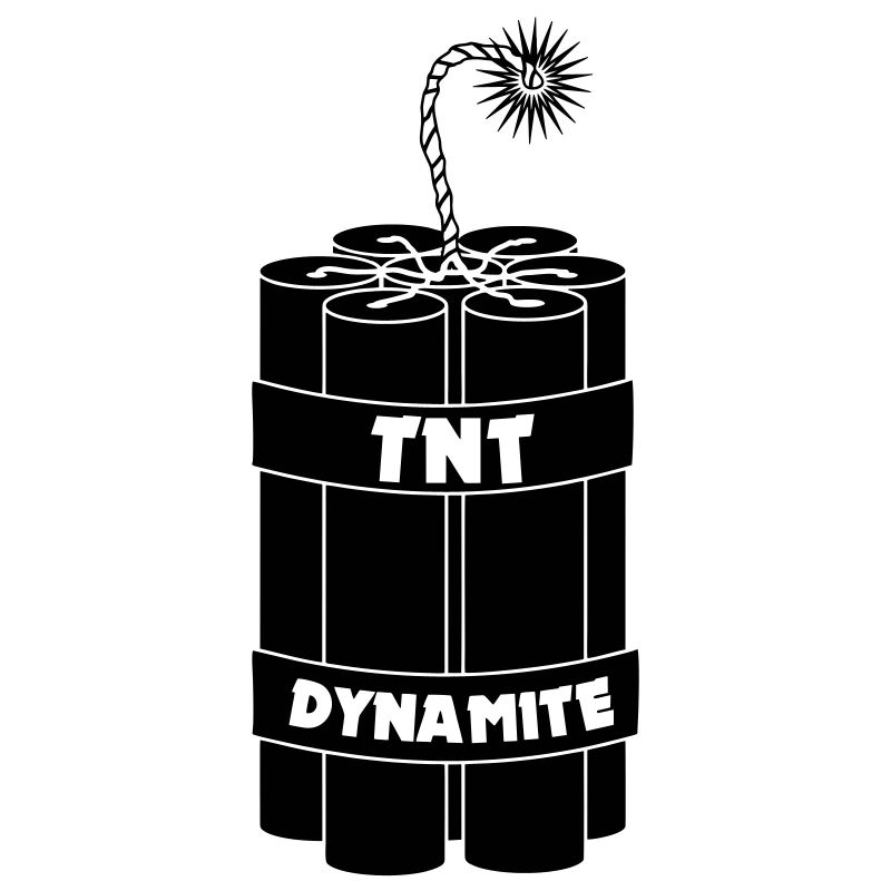 Seven burning dynamite sticks