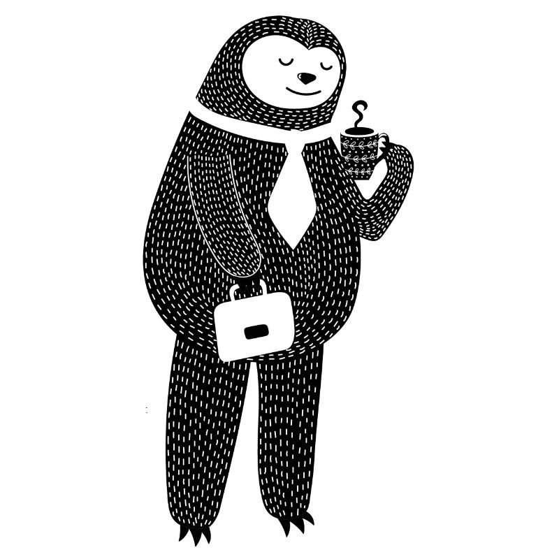 Faultier Kaffee