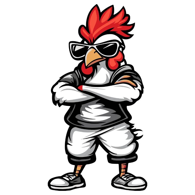 Coq Bande Dessinée Cool