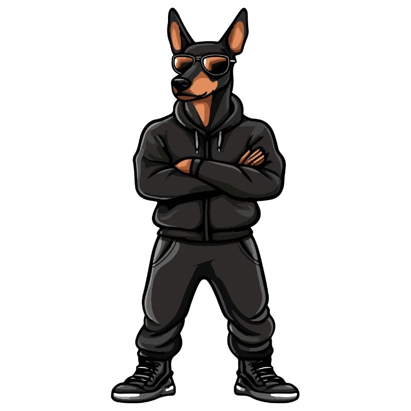 Doberman Dog Comic