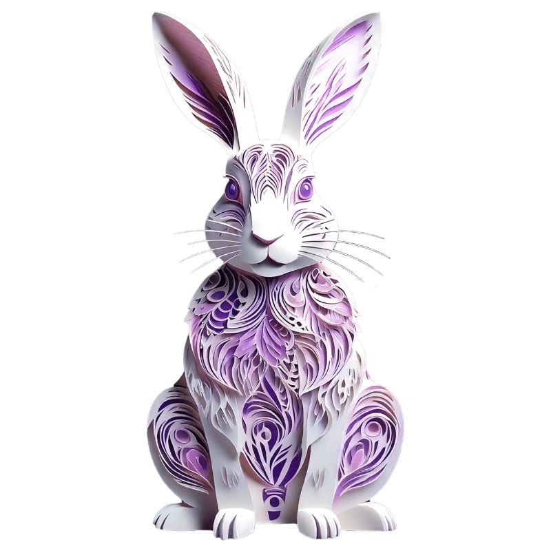 Bunny - Easter Bunny in Silhouette