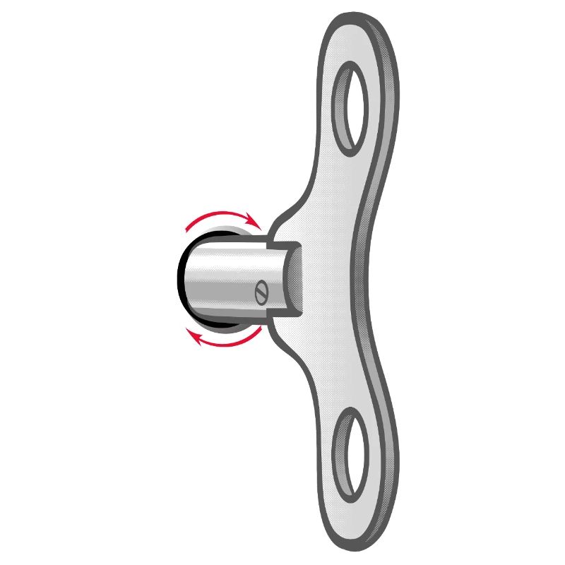 A key on the back