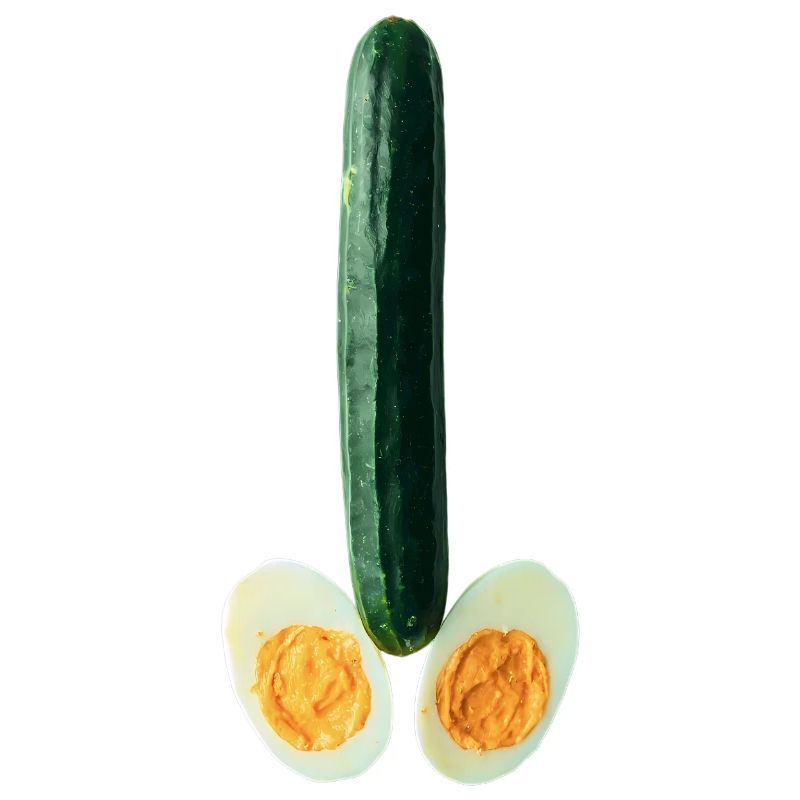 Cucumber with egg