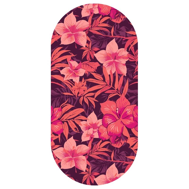 Hibiscus Night Tropical Pattern