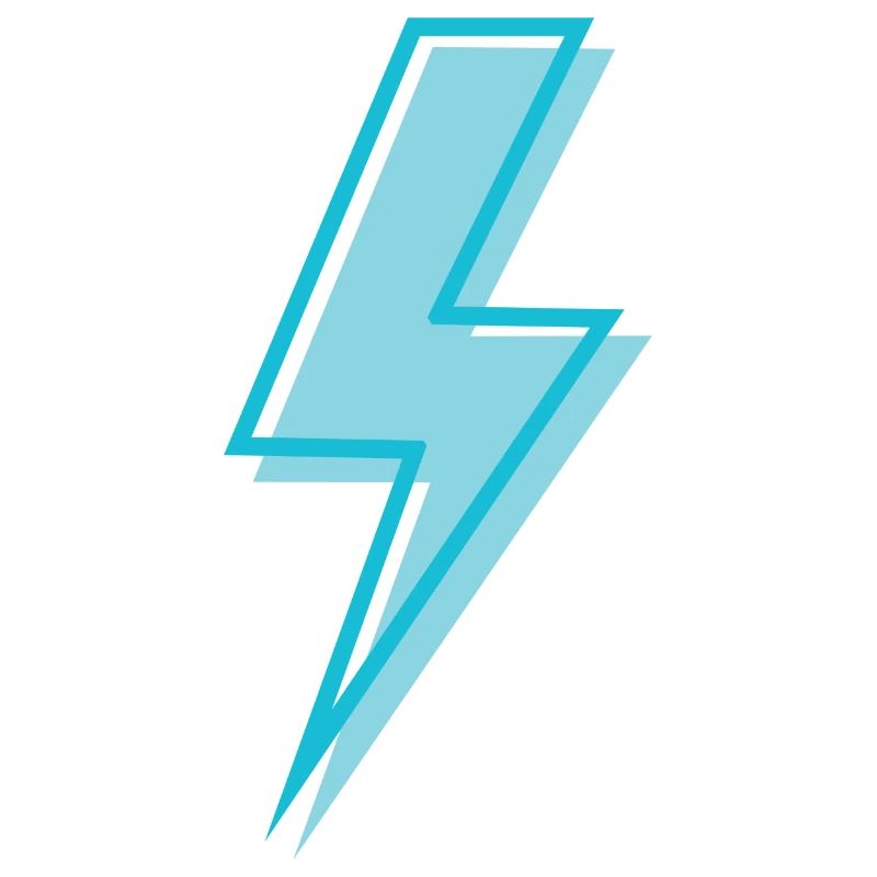Sky blue lightning