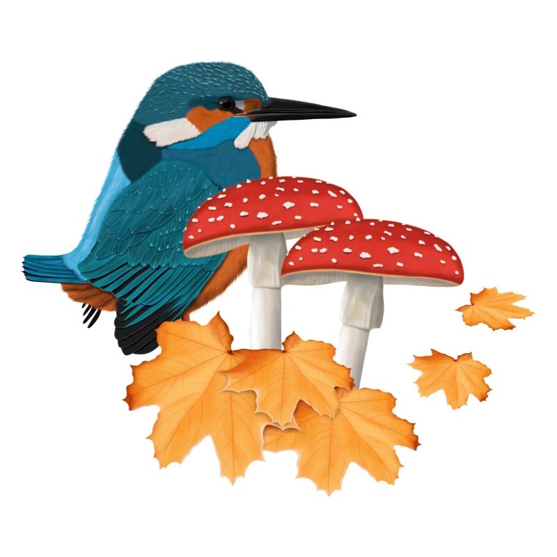 Eisvogel Herbst Vogel Vogelbeobachter Halloween