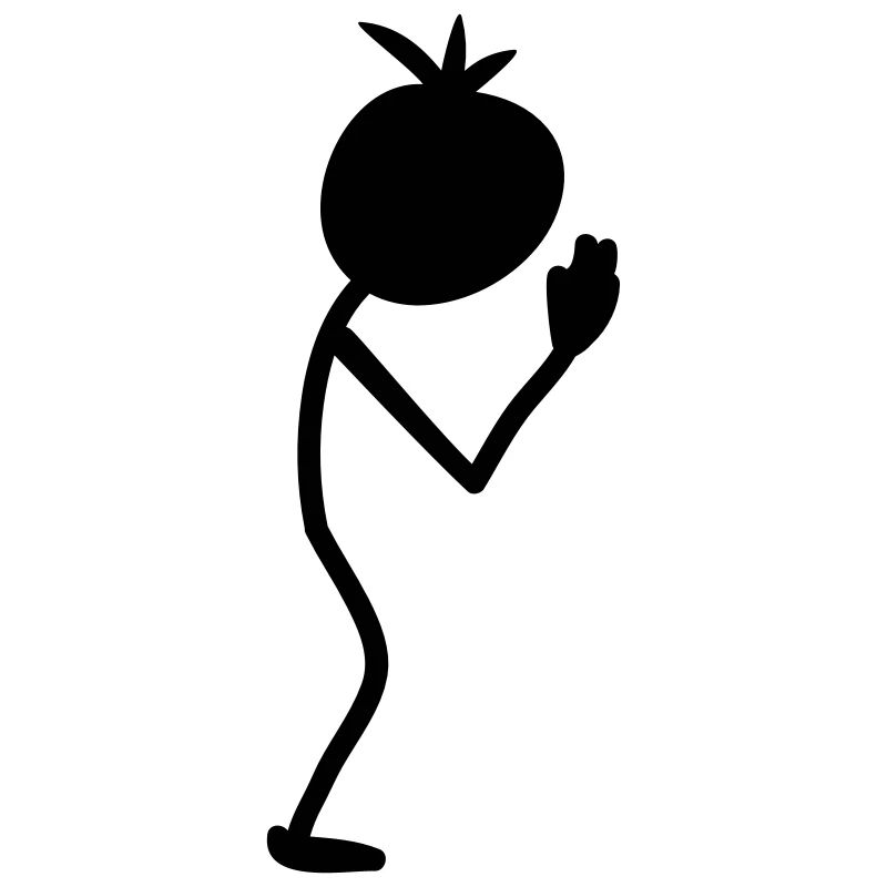 Namasté Stick Figure