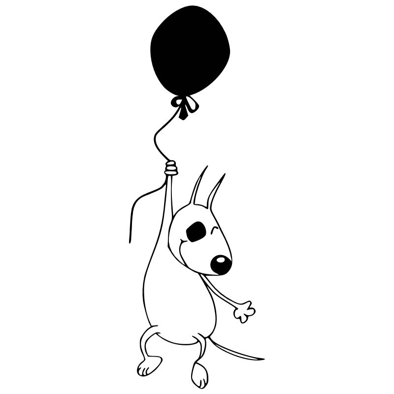 Bully mit Luftballon