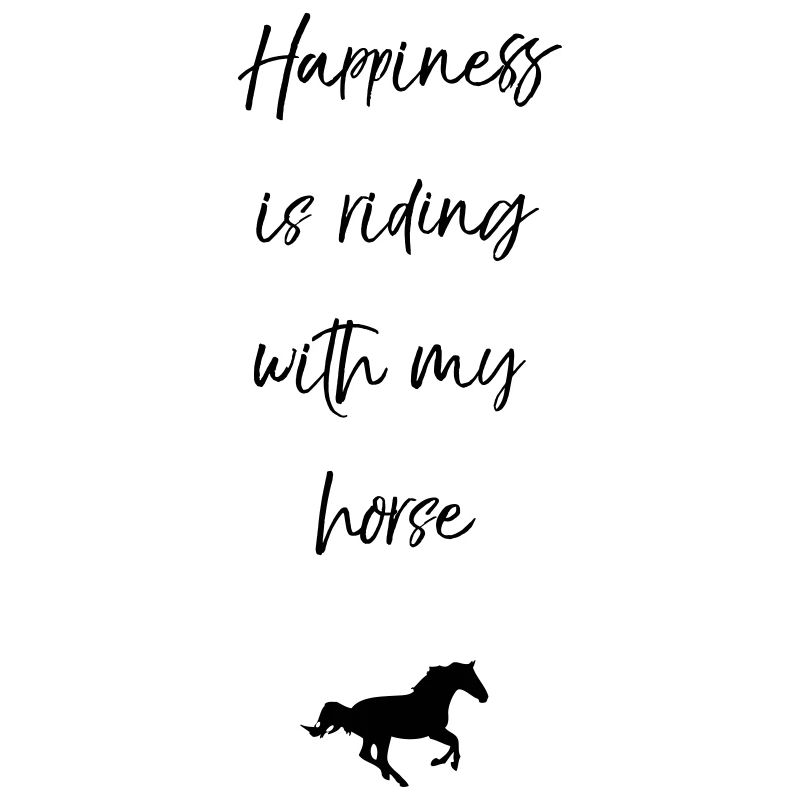 Le bonheur, c’est monter avec mon cheval