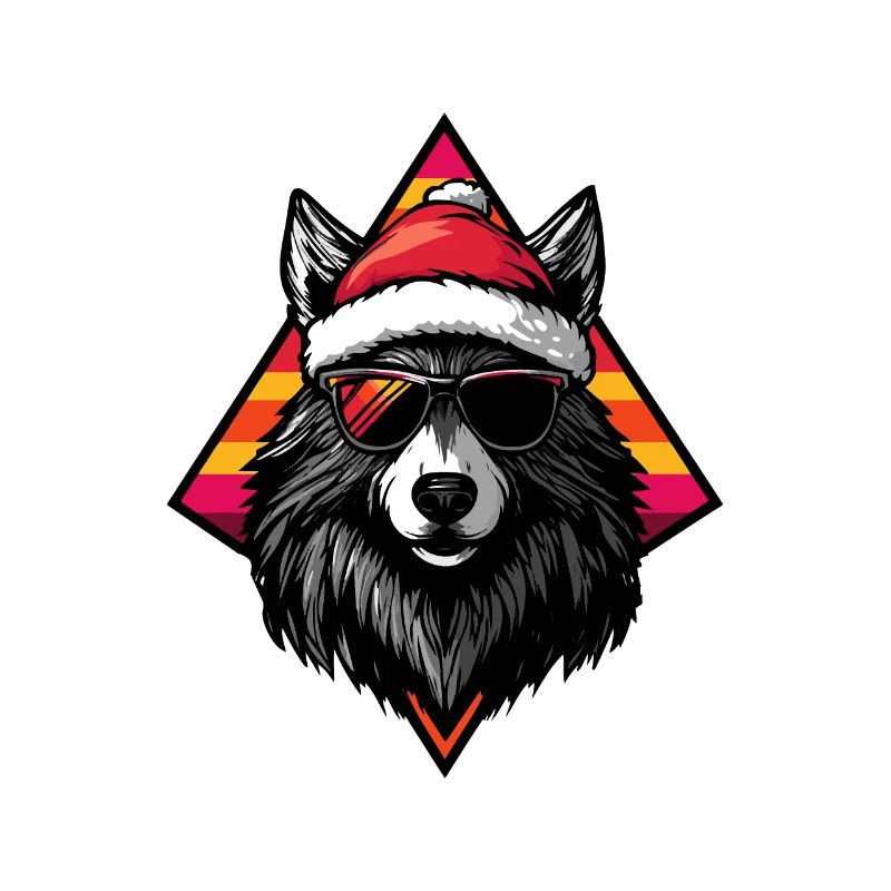 Wolf Christmas Cool