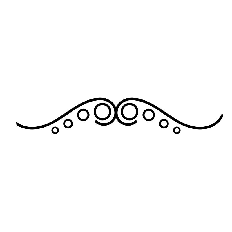 Frills Line Points Wavy Line Decorative