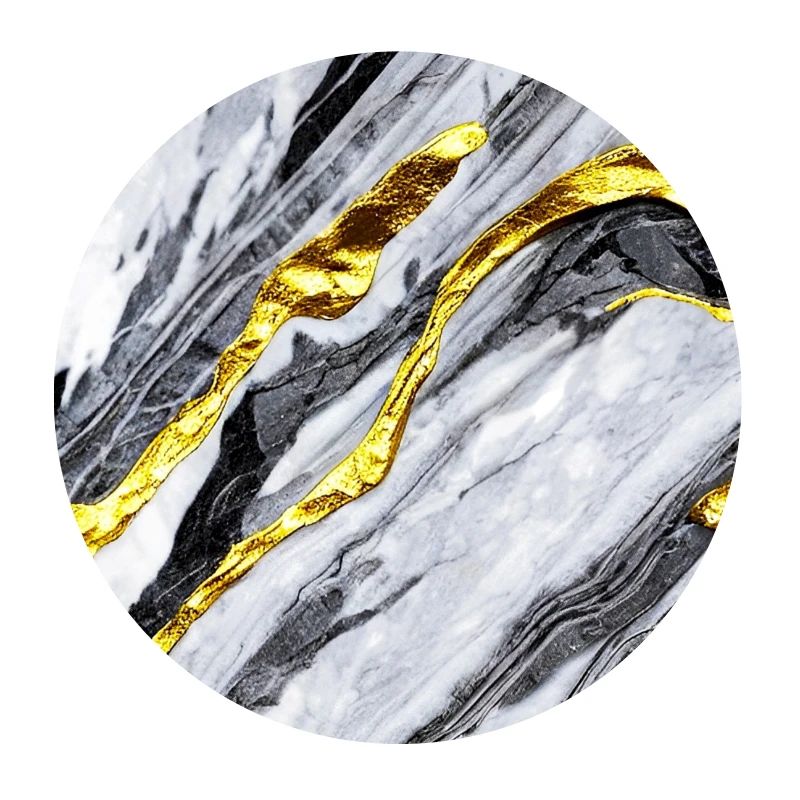 Marble gold structure