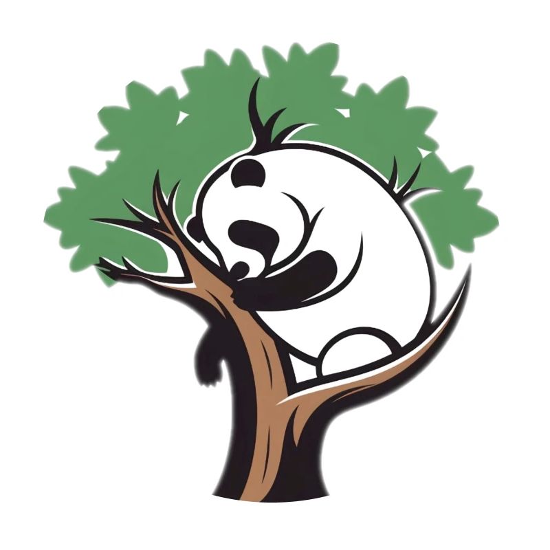 Panda in a tree