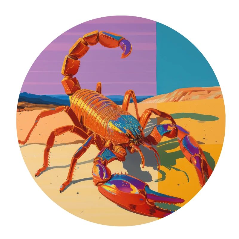 scorpion, bunt, tier, geschenk, geschenkidee
