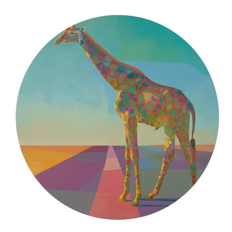 giraffe, bunt, tier, geschenk, geschenkidee
