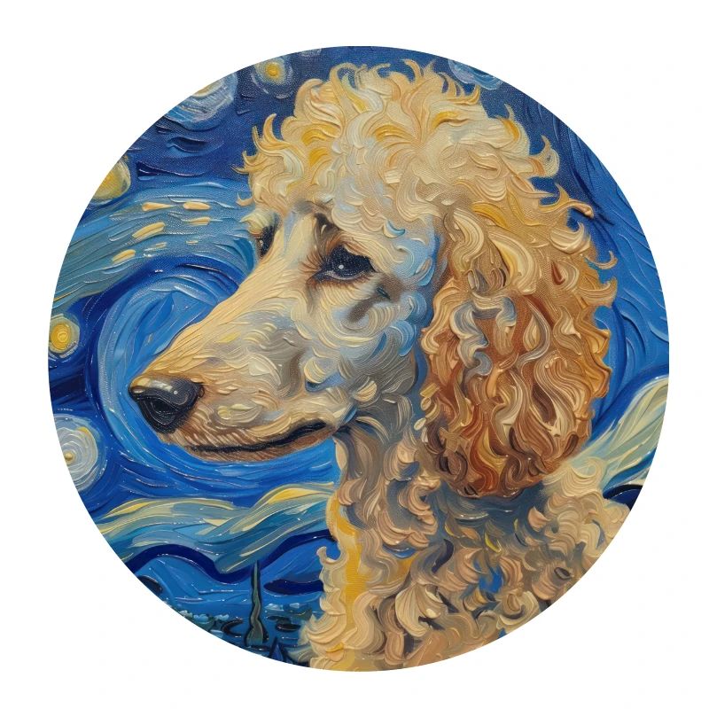 Poodle Van Gogh Gift