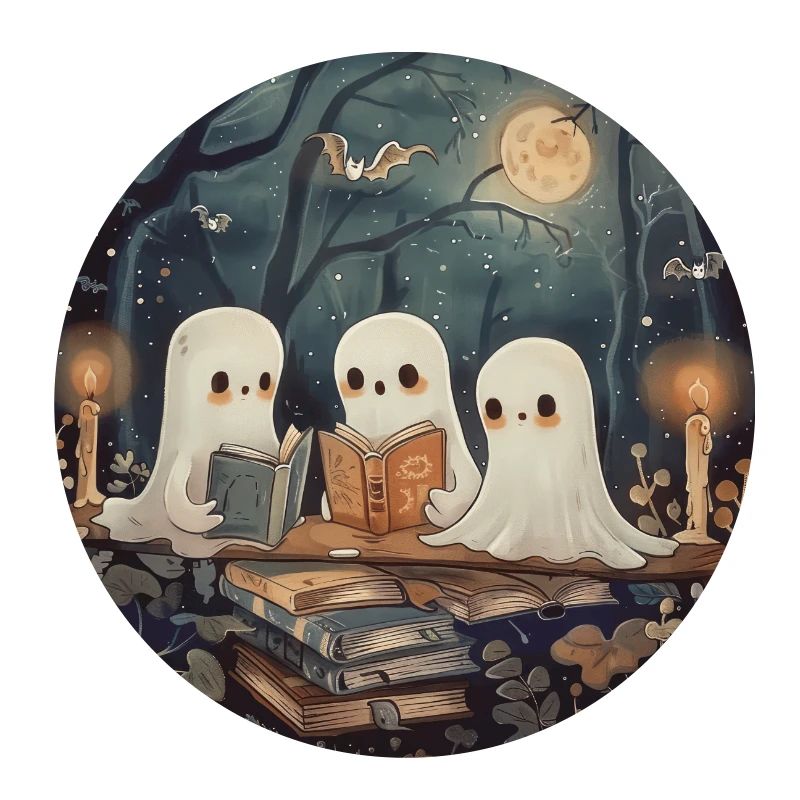 Ghosts, Reading, Book, Library, Halloween