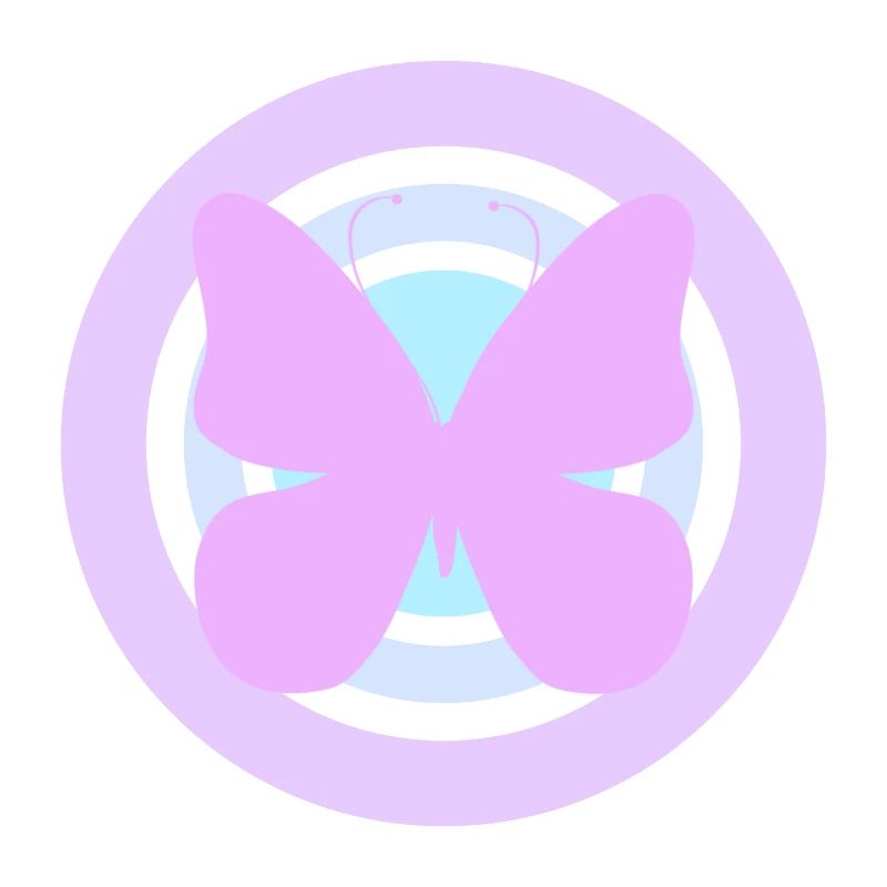 Papillon céleste violet