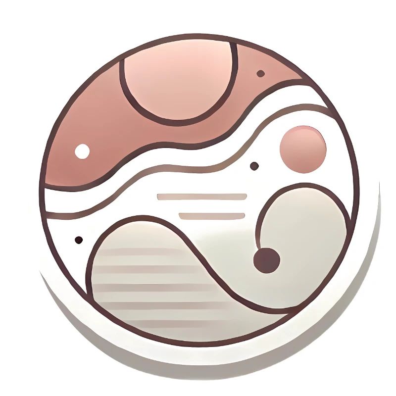 Conception minimale de badge abstrait