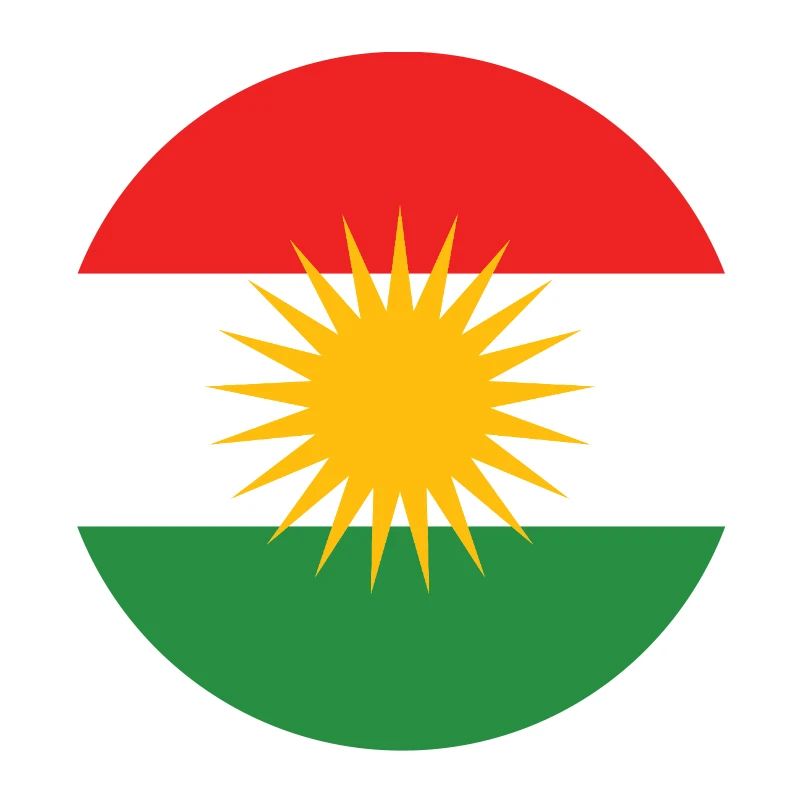 Drapeau du Kurdistan Bakur Bashur Rojava Rojhlt Newroz