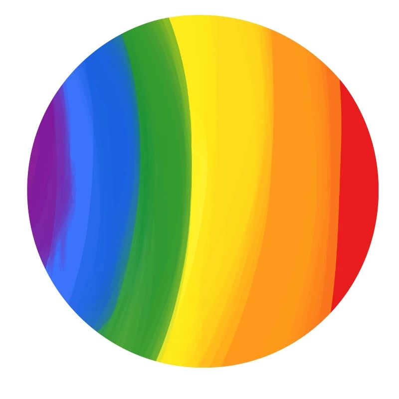 Couleurs de l’arc-en-ciel attrapé dans un cercle