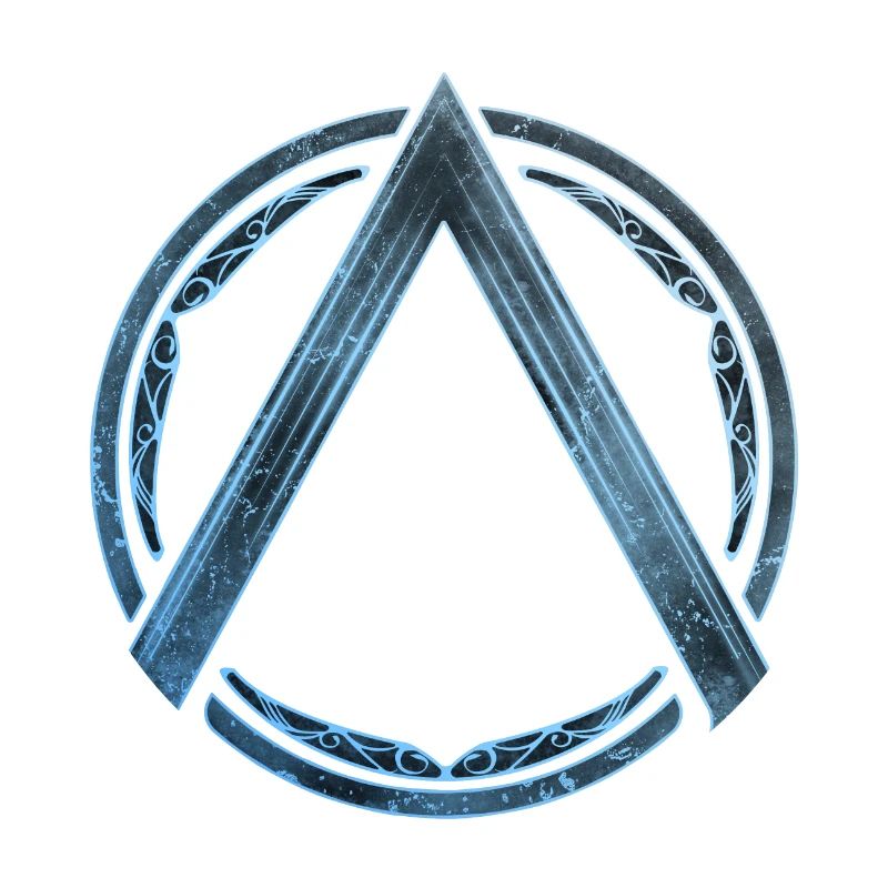 Sparta Lambda Symbol Blau Eis