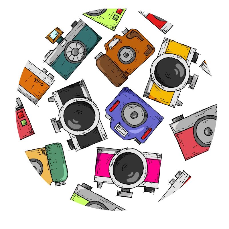 Illustration pattern photography camera
