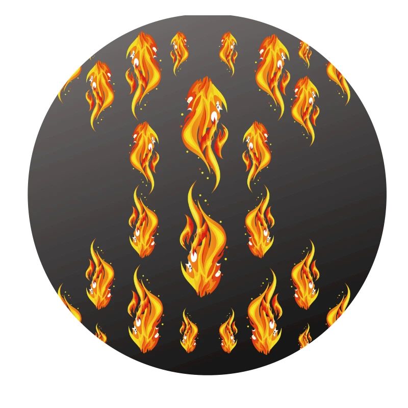 Multi-flame from top to bottom