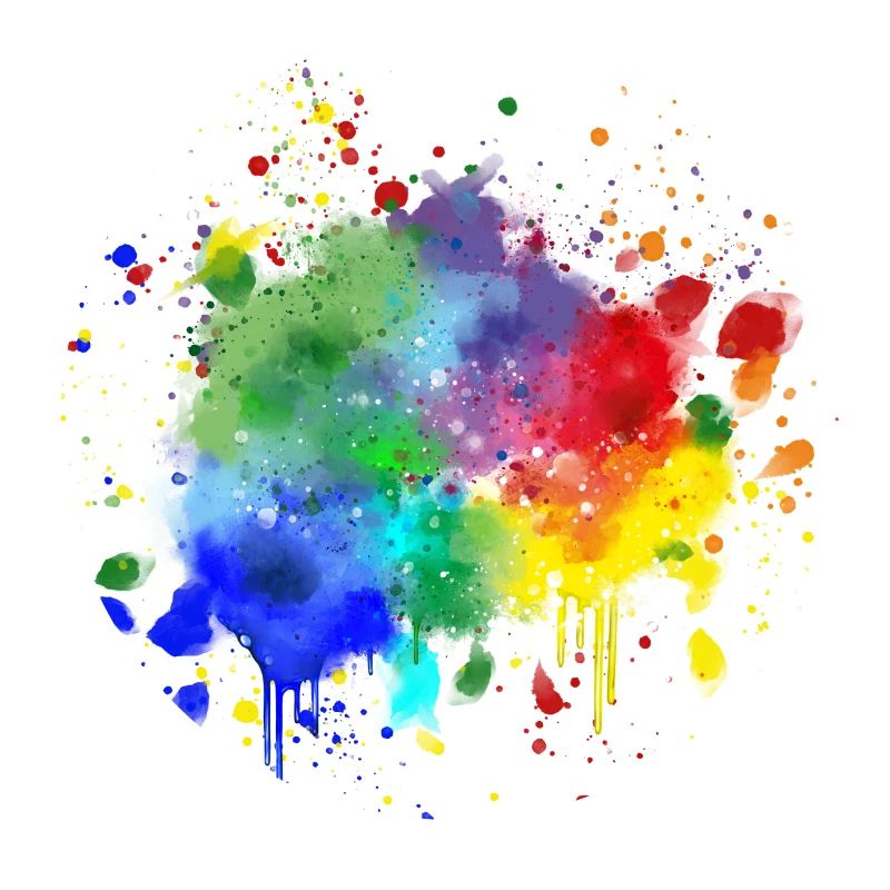 Bunter Farbklecks / Farbe