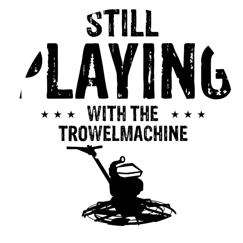 Concrete builder design for construction workers and construction site