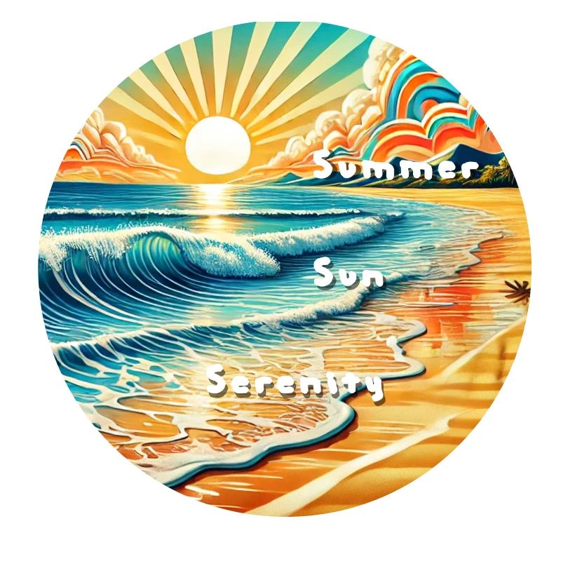 Plage au coucher du soleil