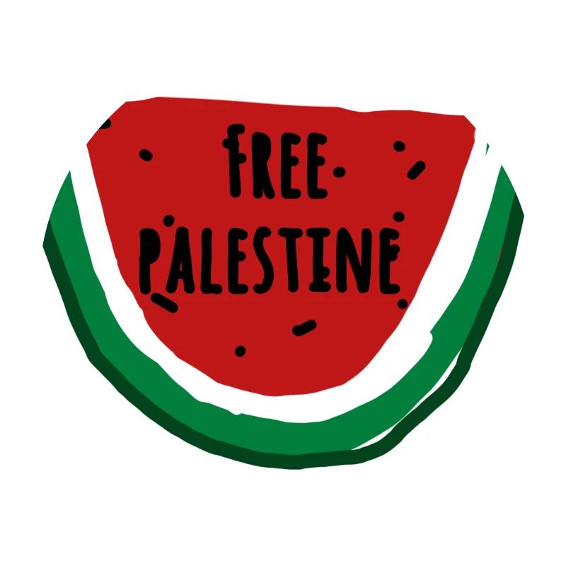 Pastèque, illustration, Palestine libre