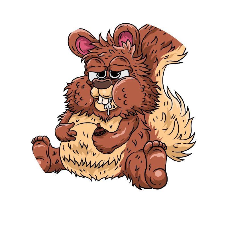 Dickes Eichhörnchen