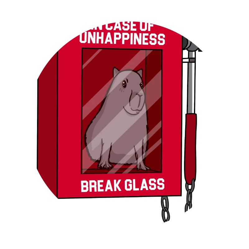 Capybara - Bei Unwohlsein Scheibe zerbrechen