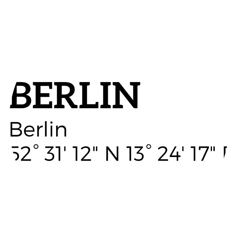Berlin Berlin les coordonnées