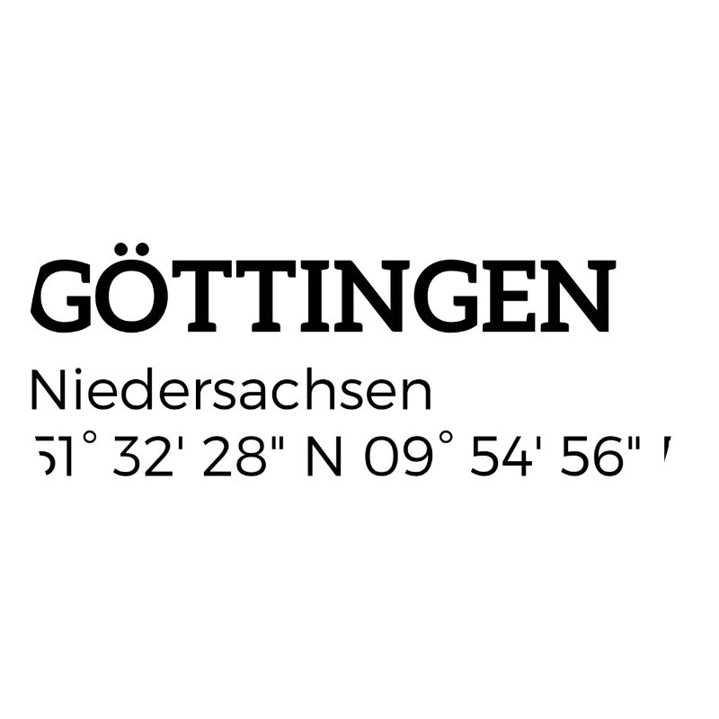 les coordonnées de Göttingen Basse-Saxe