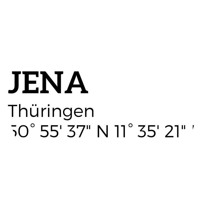 Iéna, Thuringe les coordonnées