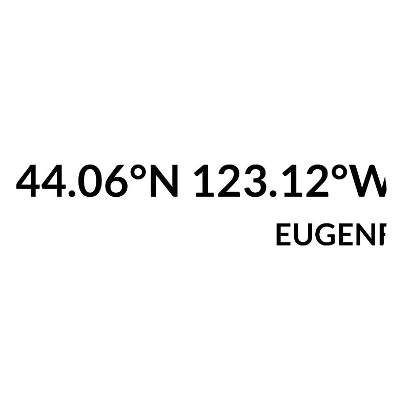 Eugene, Oregon, USA Coordinates