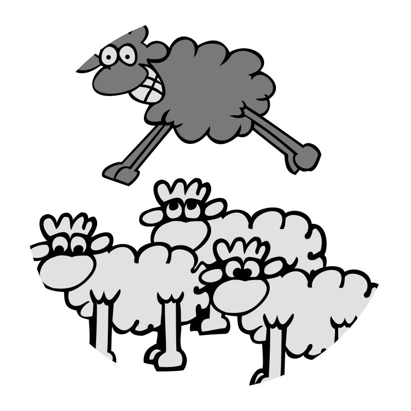 jumping sheep
