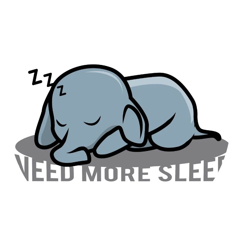 Petit éléphant a besoin de plus de rêve de lit de sommeil