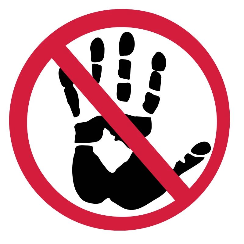 Handprint - Do not touch!