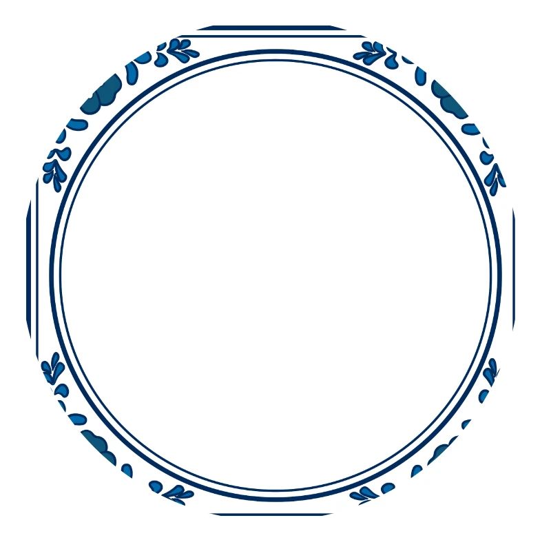 Carreau vide: Delft Blue - Sagesse propre texte