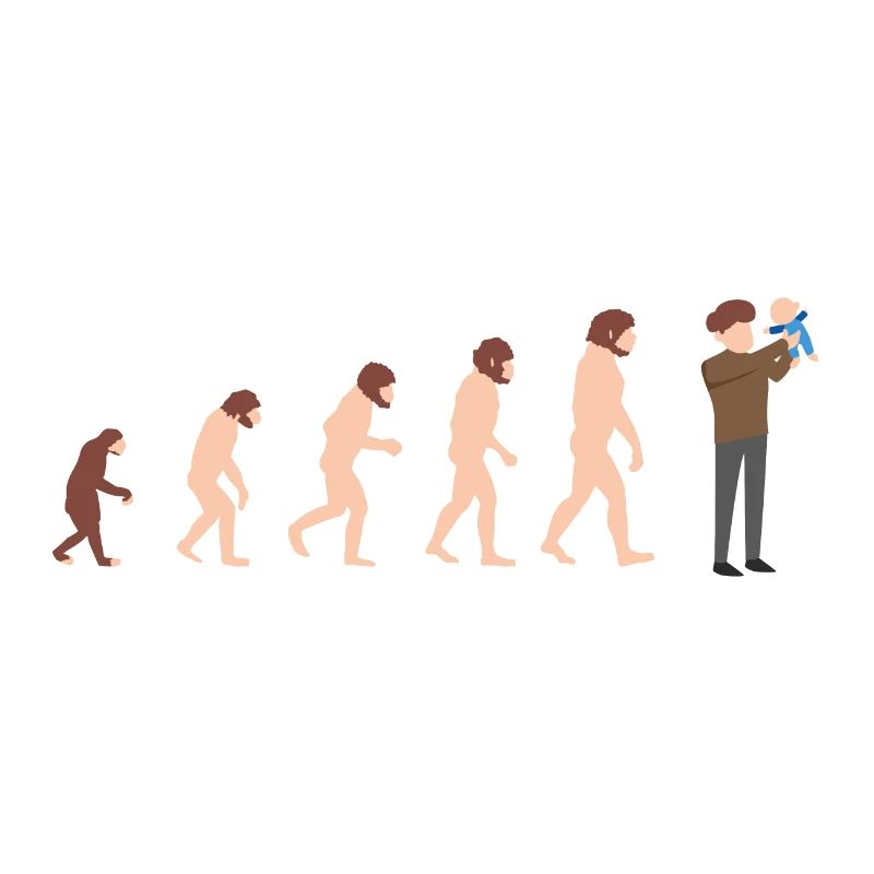 Papa et bébé Evolution Nouvelle idée cadeau papa