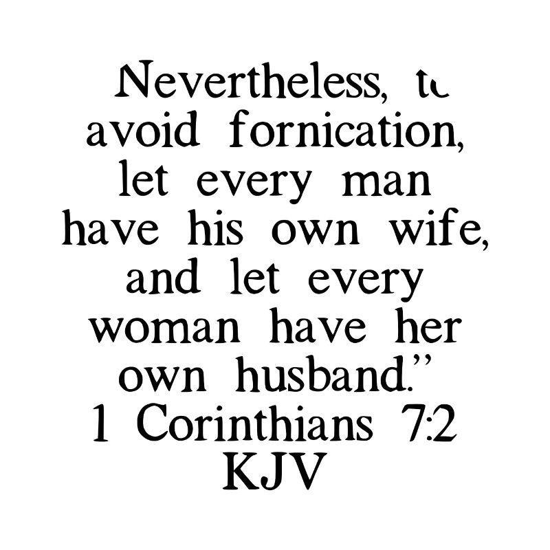 1 Corinthians 7:2 KJV
