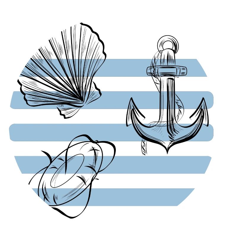 Conception de la plage et de la mer